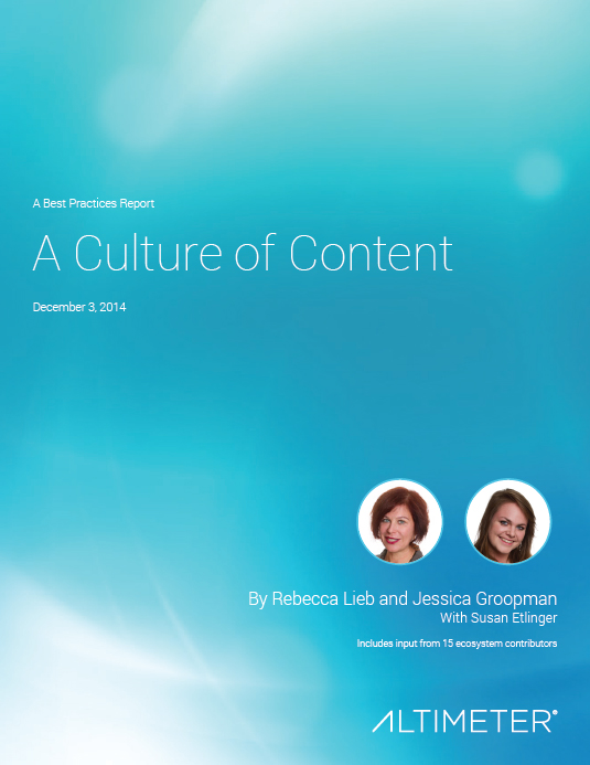 A Culture of Content