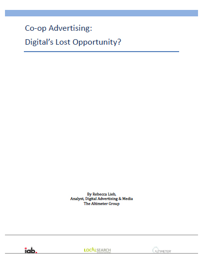 Co-op Advertising: Digital's Lost Opportunity?